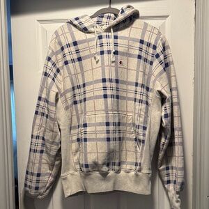 Champion Reverse Weave Plaid Hoodie